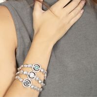 Pulsera Elegance Plata Blanco  T. Única-217344 Pulsera Elegance Plata Blanco  T. Única-217344 1